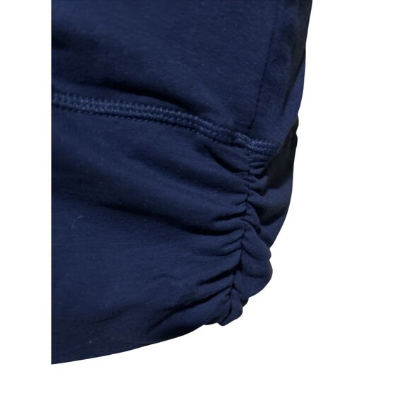 North Carolina Tar Heels Womens Navy Long Sleeve Tunic Top With Ruched Sides - Picture 4 of 10